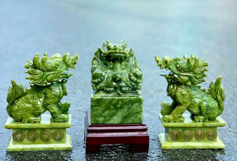 Tượng Kỳ Lân bằng đá giúp kích hoạt cung tài lộc, phù trợ công việc kinh doanh phát đạt